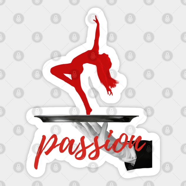 Passion - Elegant Dancer - Surreal Montage Sticker by TuncGK